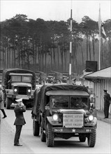 US troop transport arrives in Berlin after trip through Soviet zone