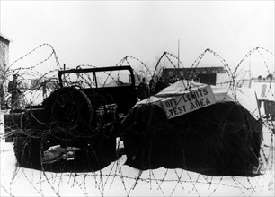 U.S. jeeps enclosed with an experimental atmosphere