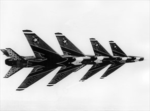 Formation flight of Thunderbird squadron of US air force