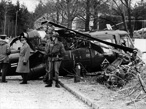 Helicopter of US army crashed