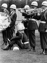 Trumpeter of the US military band is played out