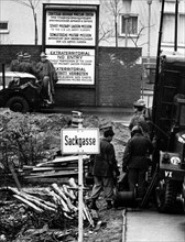 Soviet military mission in Frankfurt am Main sealed off by US army