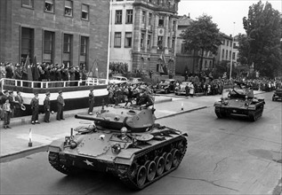 US military parade in Frankfurt