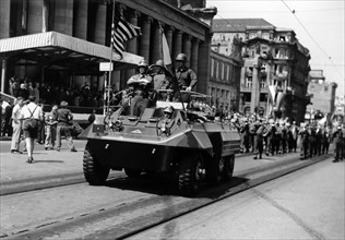 US military parade in Stuttgart