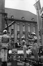 Military parade in Berline Schöneberg