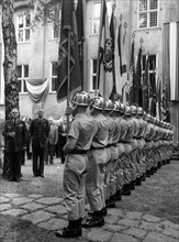Military ceremony for the American Independence Day in Berlin