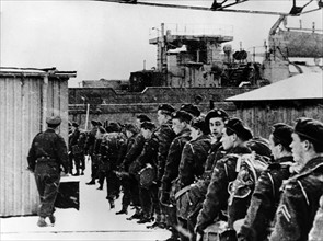Norwegian soldiers before departure to Germany