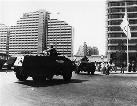 Olympic Games 1972: tanks in Olympic village