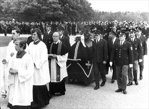 Olympic Games 1972: funeral of police officer Fliegerbauer