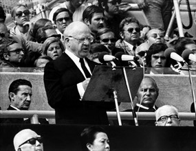 Munich 1972: Avery Brundage at memorial ceremony