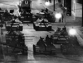 Soviet tanks in East Berlin