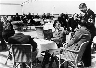 Joseph Goebbels on deck of a ship