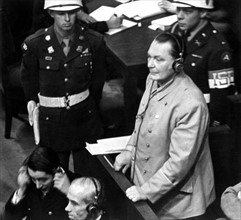 Hermann Göring at Nuremberg Trial