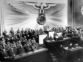 Beginning of the Second World War - Hitler speeks to Reichstag