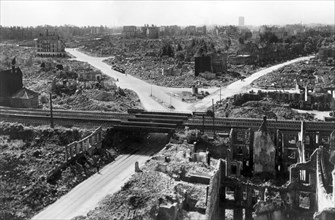 2nd World War - damaged Hamburg