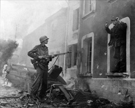 World War II - Capture of a German soldier