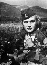 Second World War - female sniper 1943