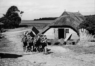 Third Reich - German Youth boys travelling 1937
