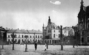 New Market in Saarbrücken in 1910