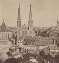 City view of Dresden, historical
