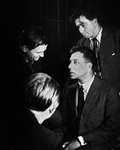 Boris Pasternak, Gustav Regler, Ilja Ehrenburg and Andre Malraux