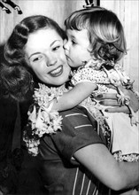 Shirley Temple avec sa fille Linda