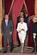 Juan Carlos 1er d'Espagne et son épouse la reine Sofia