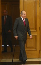 King Juan Carlos at a reception for Abraham Haim