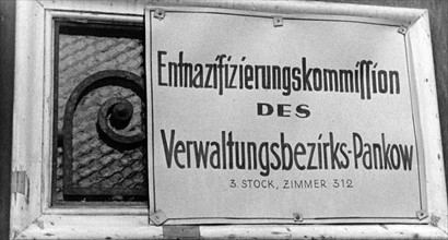 Post-war period - Denazification Commission 1946