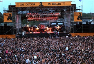 Joe Cocker en concert à Berlin-Est