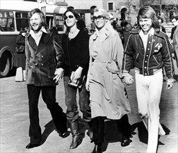 Swedish pop group ABBA in Stockholm at s