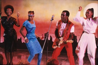 Boney M. - Reggie Tsiboe, Marcia Barrett, Liz Mitchell und Maizie Williams live 80er Jahre