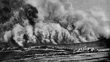 Attaque au gaz pendant la Bataille de Verdun