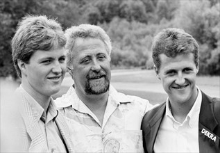 Motorsport - Schumacher-Brüder mit Vater Rolf