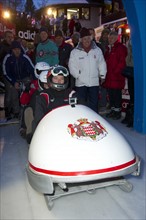Exklusiv: Fürst Albert II. beim Monaco Bob Rennen in Saint Moritz