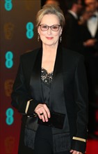 Meryl Streep arrives at the EE BAFTA British Academy Film Awards, Royal Albert Hall, London, UK