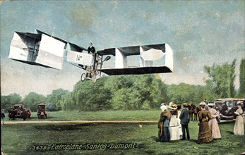 Aéroplane Santos Dumont, Biplan, Spectateurs