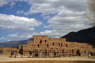 Taos, building, pueblo, USA, United States, America, New Mexico,