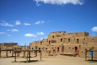 Taos, building, pueblo, USA, United States, America, New Mexico,