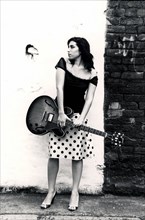 Portrait of singer Amy Winehouse photogr..........