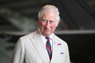 Britain's Prince Charles visitS to 617 Squadron, the UK's first F-35 Lightning Squadron based at RAF Marham, Kings Lynn, in Norfolk