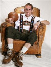 Franck Ribery in Lederhosen - Fototermin im Jahr 2007