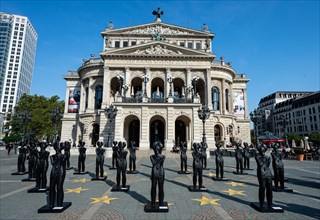 Art installation in Frankfurt