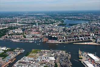 Baustelle der Elbphilharmonie in Hamburg