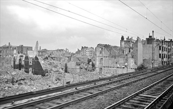 Nachkriegszeit - Trümmer in Hamburg 1947