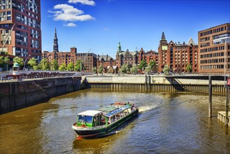 Magdeburger Hafen in der Hafencity von Hamburg, Deutschland