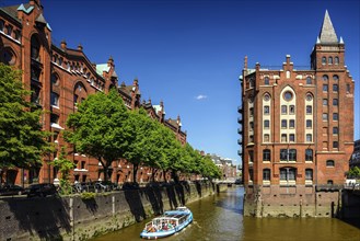Die Speicherstadt in Hamburg, Deutschland