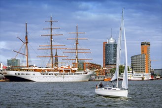Kreuzfahrtschiff Sea Cloud II im Hafen von Hamburg, Deutschland