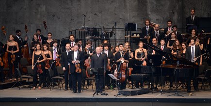 Konzert West-Eastern Divan Orchestra unter Daniel Barenboim, Waldbühne berlin, 15.8.2015
Foto: Eva