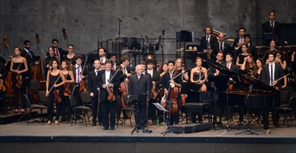 Konzert West-Eastern Divan Orchestra unter Daniel Barenboim, Waldbühne berlin, 15.8.2015
Foto: Eva